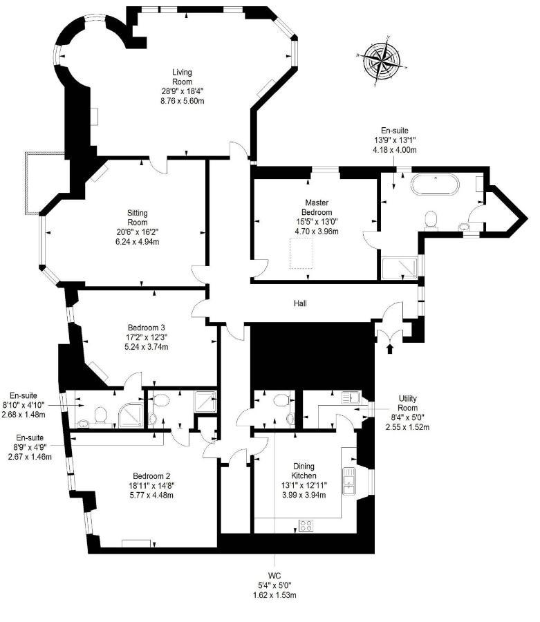 Luxury 3-Bedroom Apartment With Stunning Views At Ramsay Garden Edinburgh Exterior photo